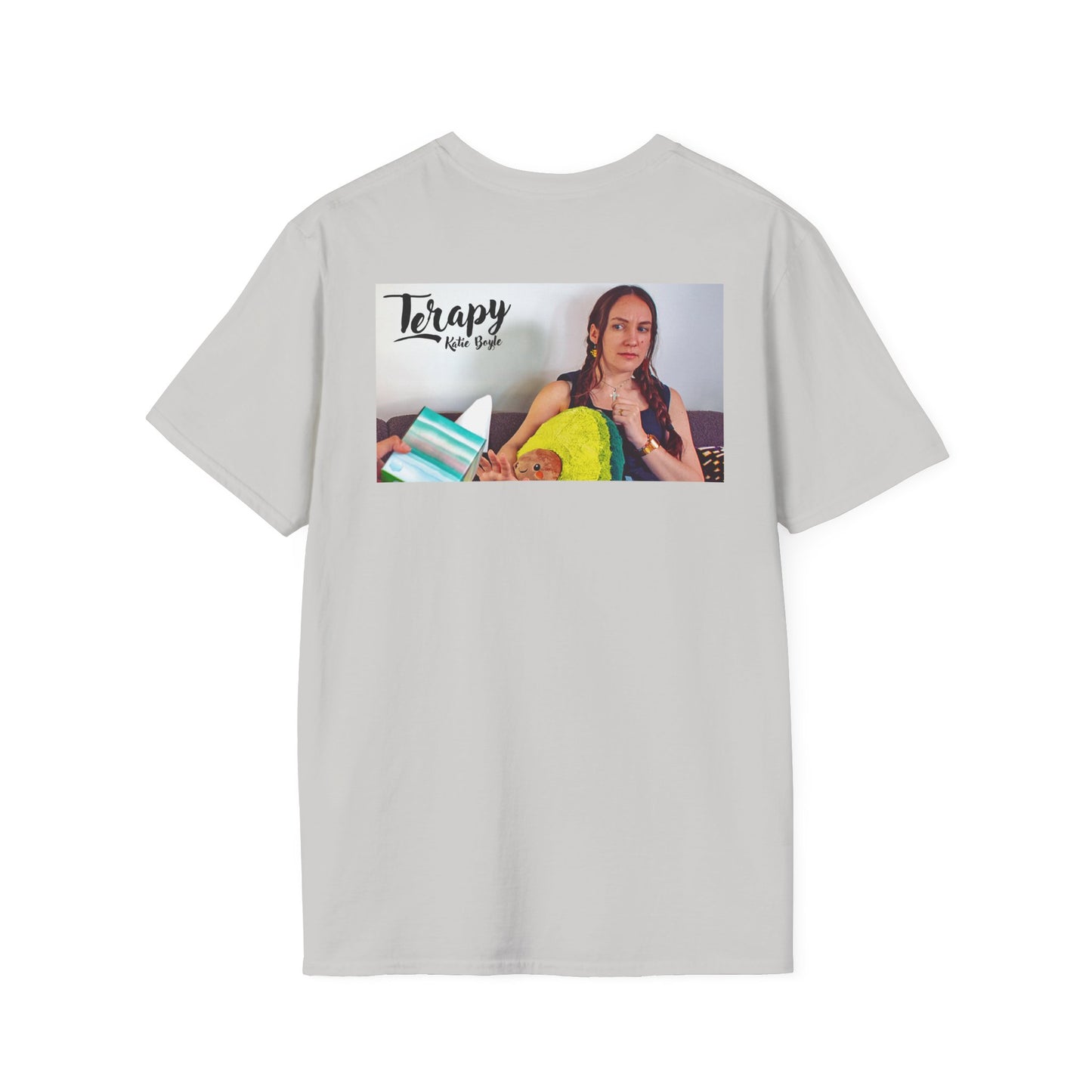 Katie Boyles Terapy Vibes Unisex Softstyle T-Shirt - Self-Care Reminder, Fun Summer Tee, Relaxation Apparel