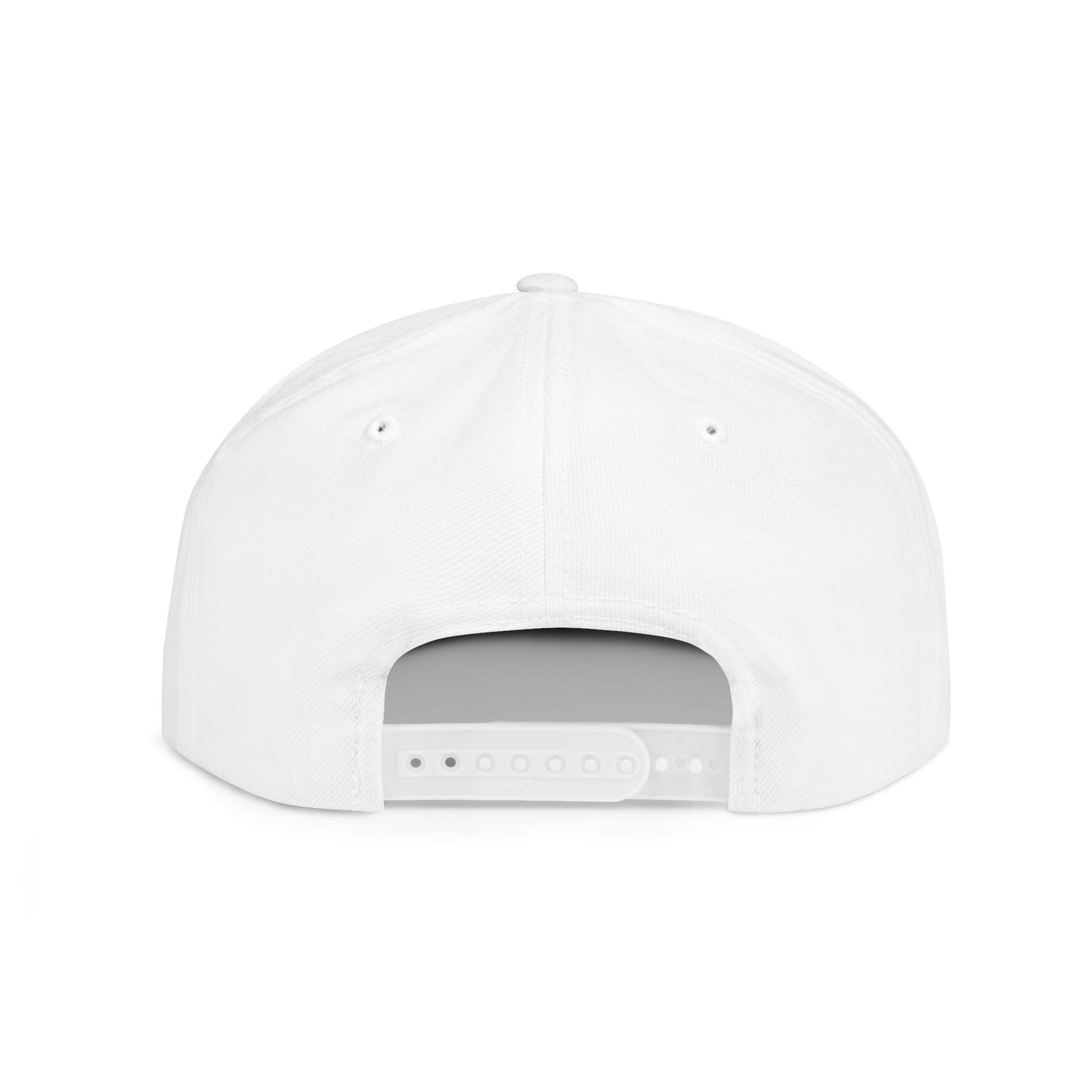 Flat Bill Snapback Hat, Stylish Comedy Cap, Trendy Urban Headwear, Adjustable White Snapback, Perfect Gift for Friends