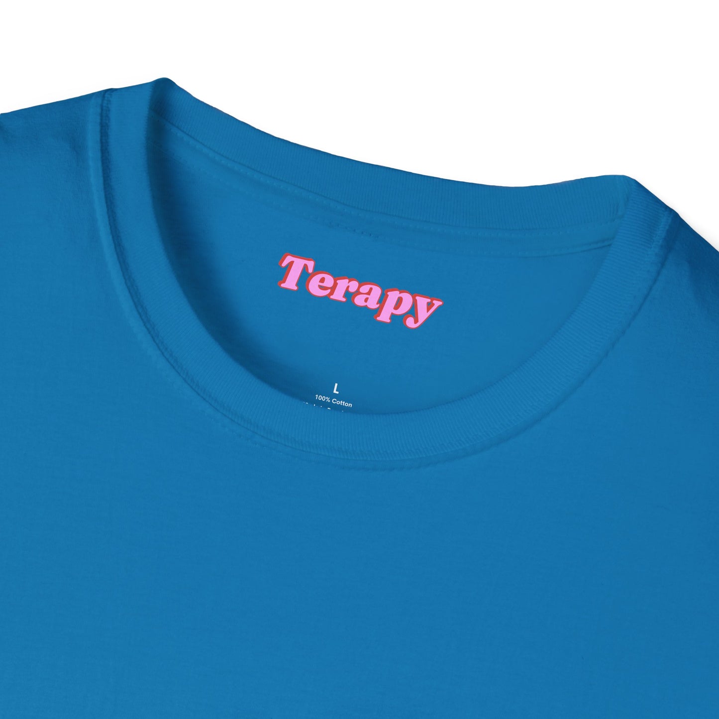 Katie Boyles Terapy Vibes Unisex Softstyle T-Shirt - Self-Care Reminder, Fun Summer Tee, Relaxation Apparel