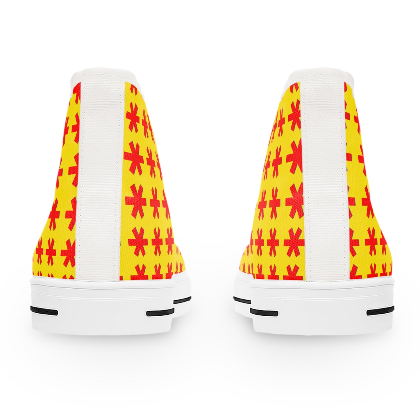 Bright Floral High Top Sneakers, Fun Casual Shoes, Spring Fashion, Gift for Her, Trendy Sneakers, Summer Footwear, Unique Style