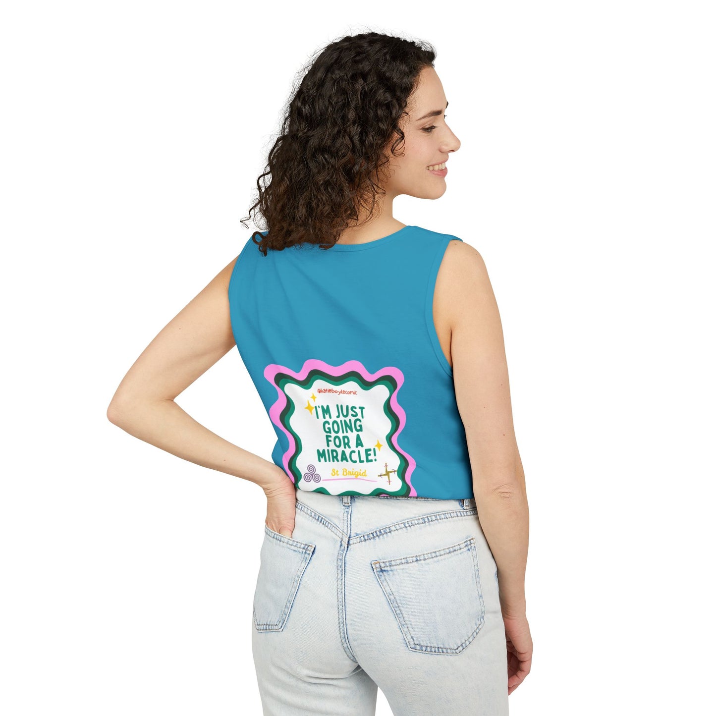 Katie Boyle | Unisex Garment-Dyed Tank Top | Graphic Tee, Relaxed Summer Wear, Gift for Friends, Casual Outfit, Beach Day Essential