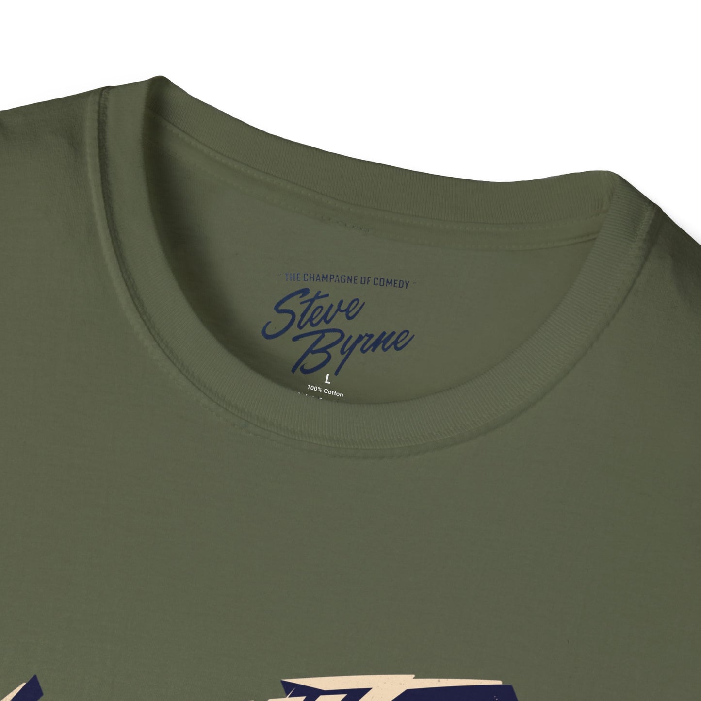 Steve Byrne Official T-Shirt | Unisex Softstyle Tee, Gift for Comedy Lovers, Funny T-Shirt for Shows, Unique Casual Wear