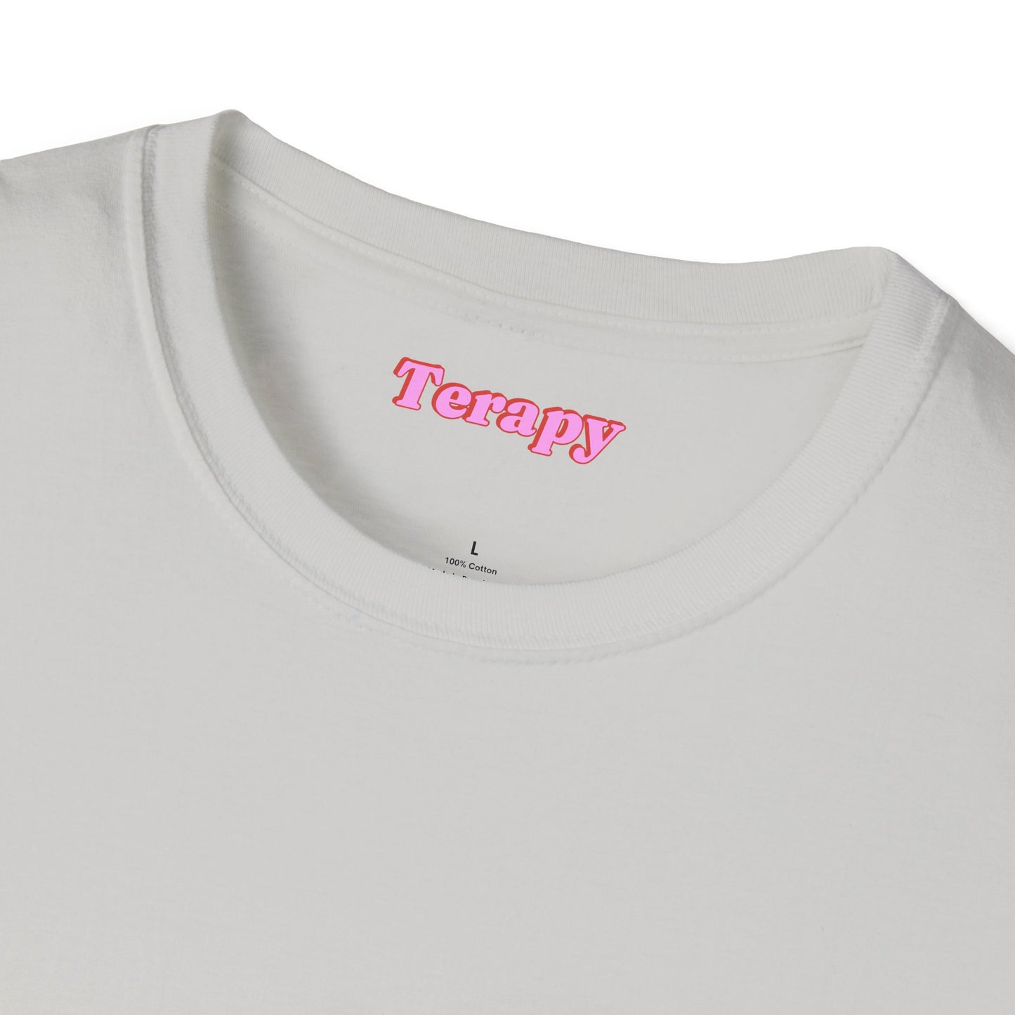 Katie Boyles Terapy Vibes Unisex Softstyle T-Shirt - Self-Care Reminder, Fun Summer Tee, Relaxation Apparel