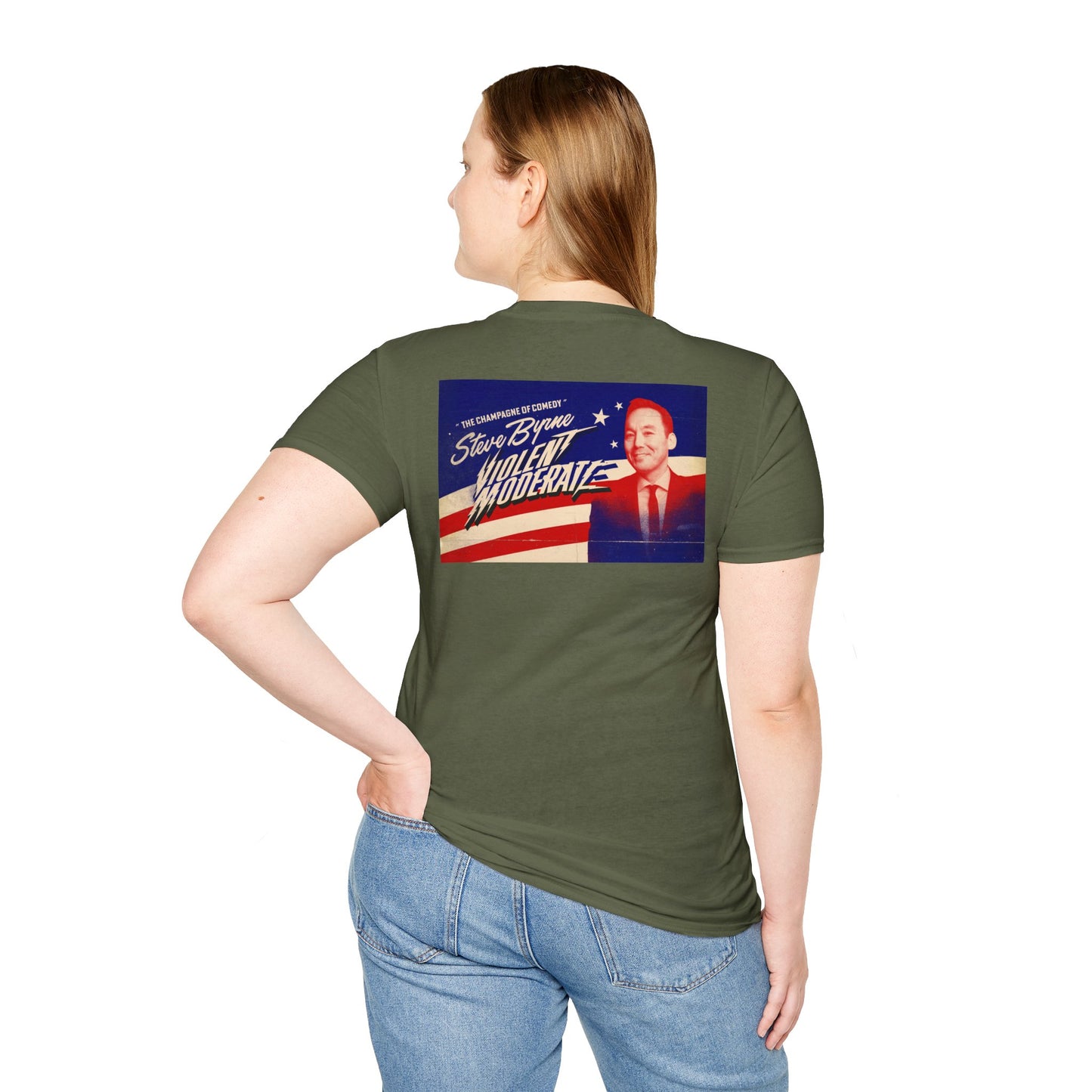 Steve Byrne Official T-Shirt | Unisex Softstyle Tee, Gift for Comedy Lovers, Funny T-Shirt for Shows, Unique Casual Wear