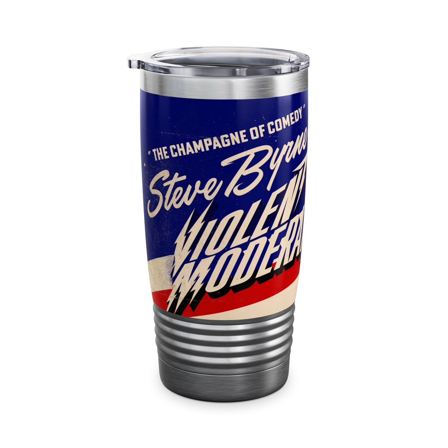 Steve Byrne's Official Merch Tumbler | 20oz Insulated Drinkware, Unique Gift for Comedy Fans, Travel Mug for Entertaining