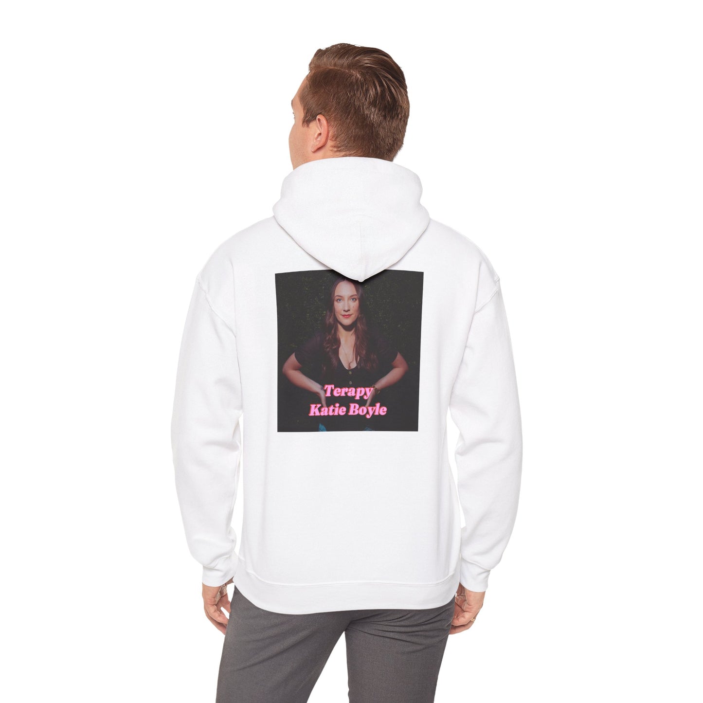 Katie Boyle's Terapy Hoodie - Cozy Unisex Sweatshirt, Self-Care, Relaxation, Comfort Wear, Chill Vibes