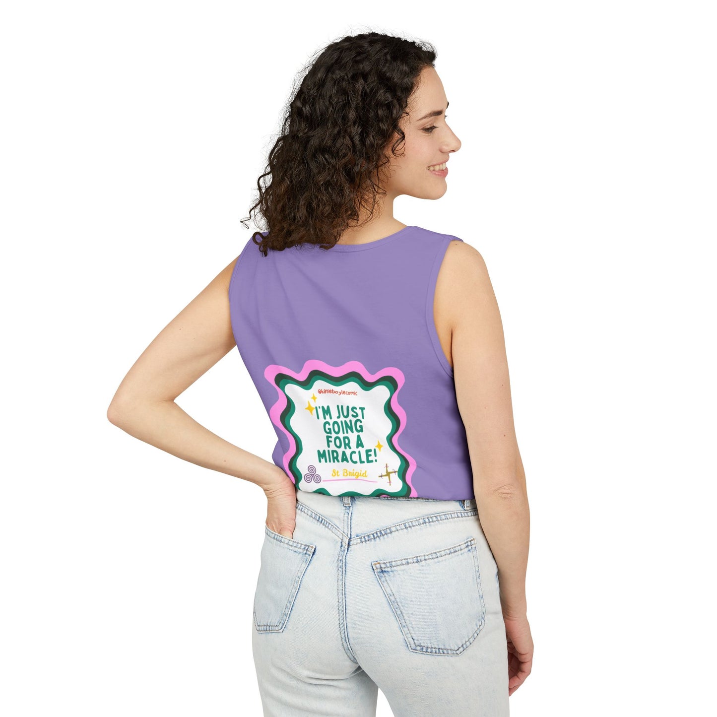 Katie Boyle | Unisex Garment-Dyed Tank Top | Graphic Tee, Relaxed Summer Wear, Gift for Friends, Casual Outfit, Beach Day Essential