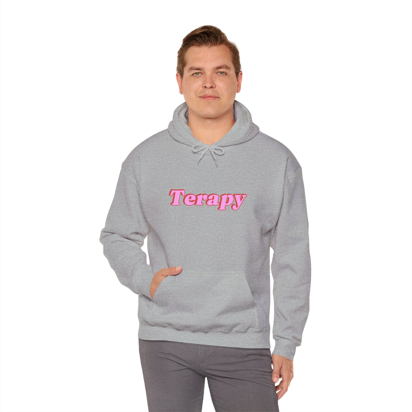 Katie Boyle's Terapy Hoodie - Cozy Unisex Sweatshirt, Self-Care, Relaxation, Comfort Wear, Chill Vibes