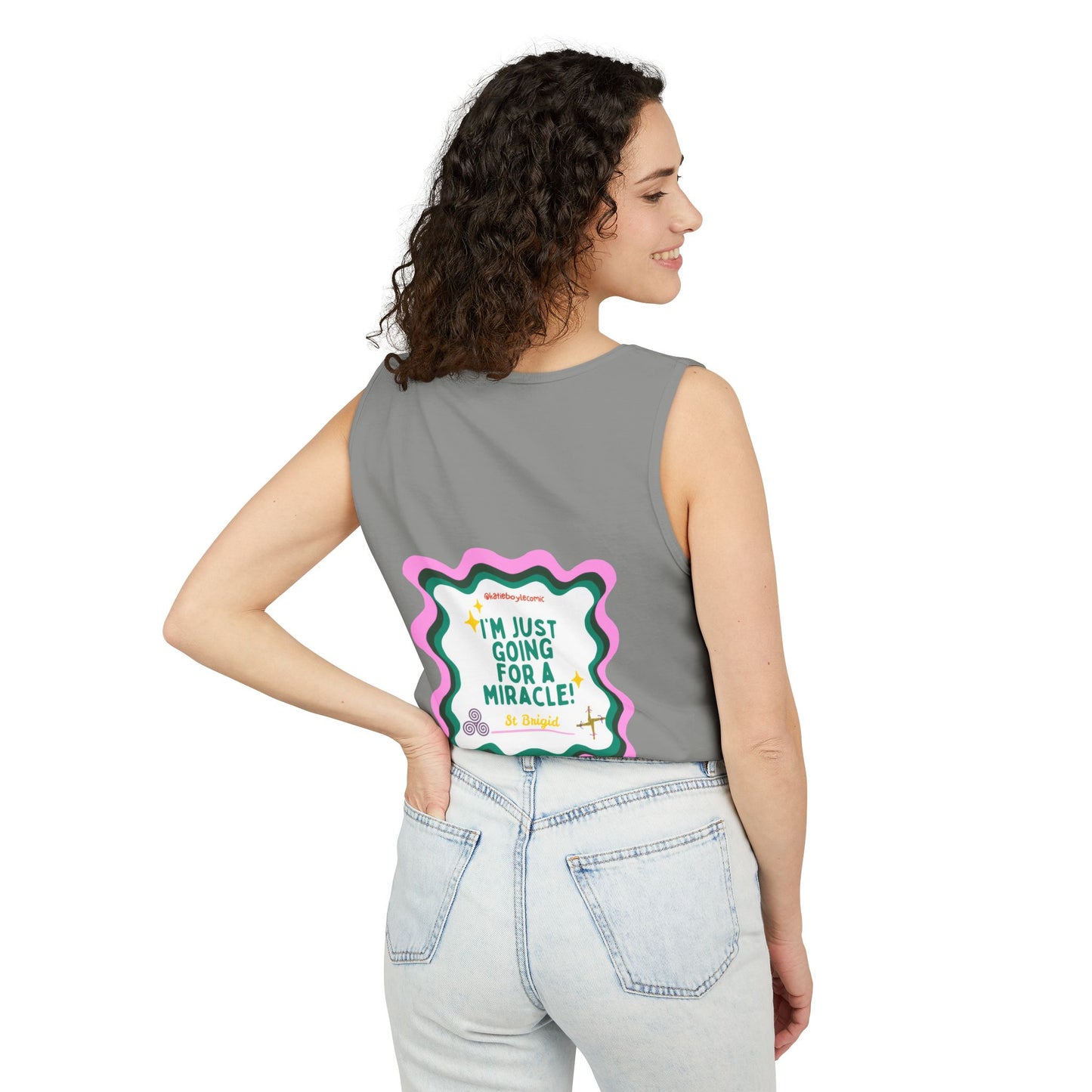 Katie Boyle | Unisex Garment-Dyed Tank Top | Graphic Tee, Relaxed Summer Wear, Gift for Friends, Casual Outfit, Beach Day Essential