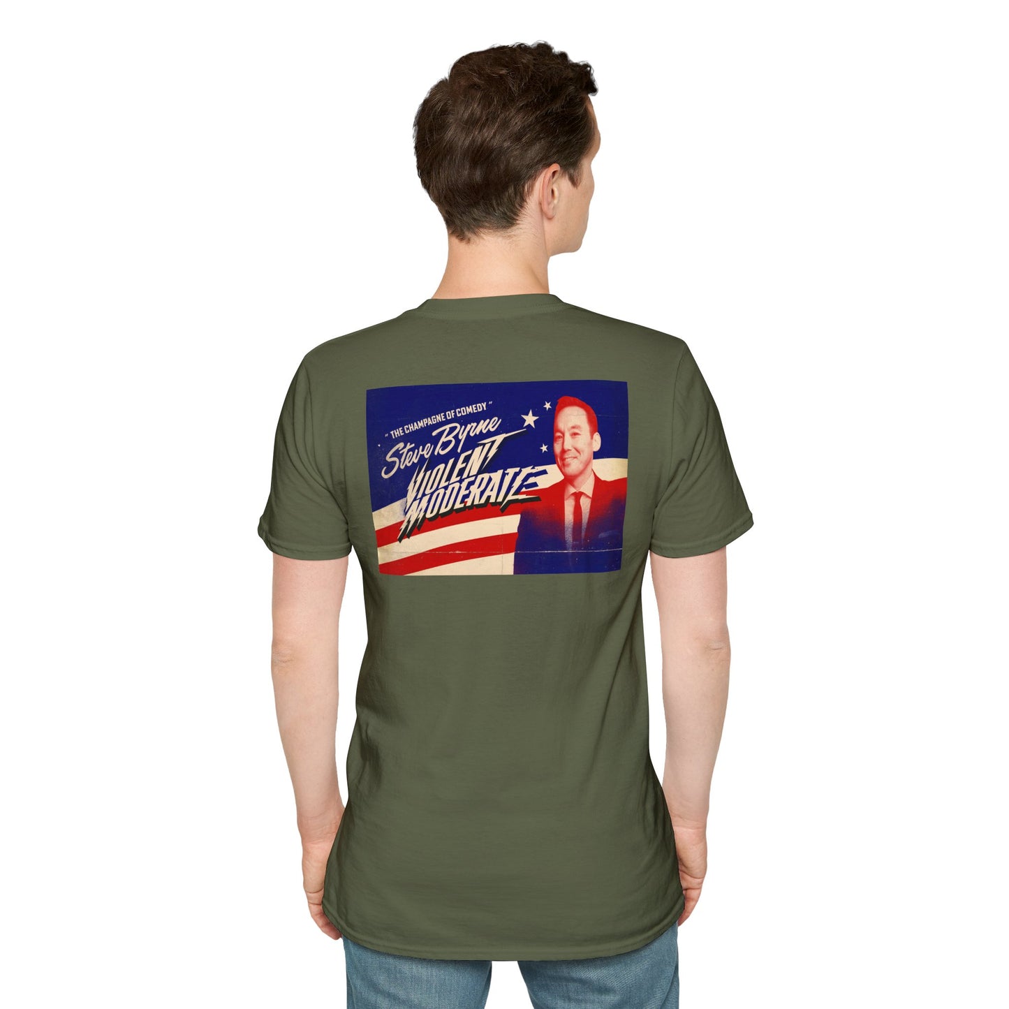 Steve Byrne Official T-Shirt | Unisex Softstyle Tee, Gift for Comedy Lovers, Funny T-Shirt for Shows, Unique Casual Wear
