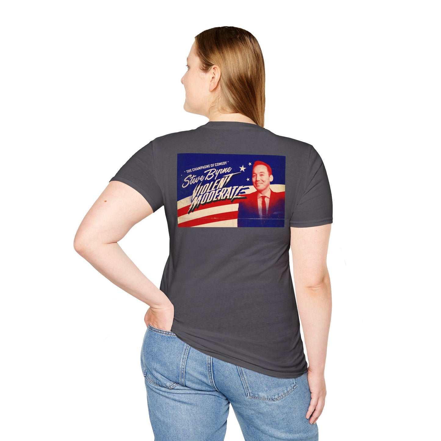Steve Byrne Official T-Shirt | Unisex Softstyle Tee, Gift for Comedy Lovers, Funny T-Shirt for Shows, Unique Casual Wear