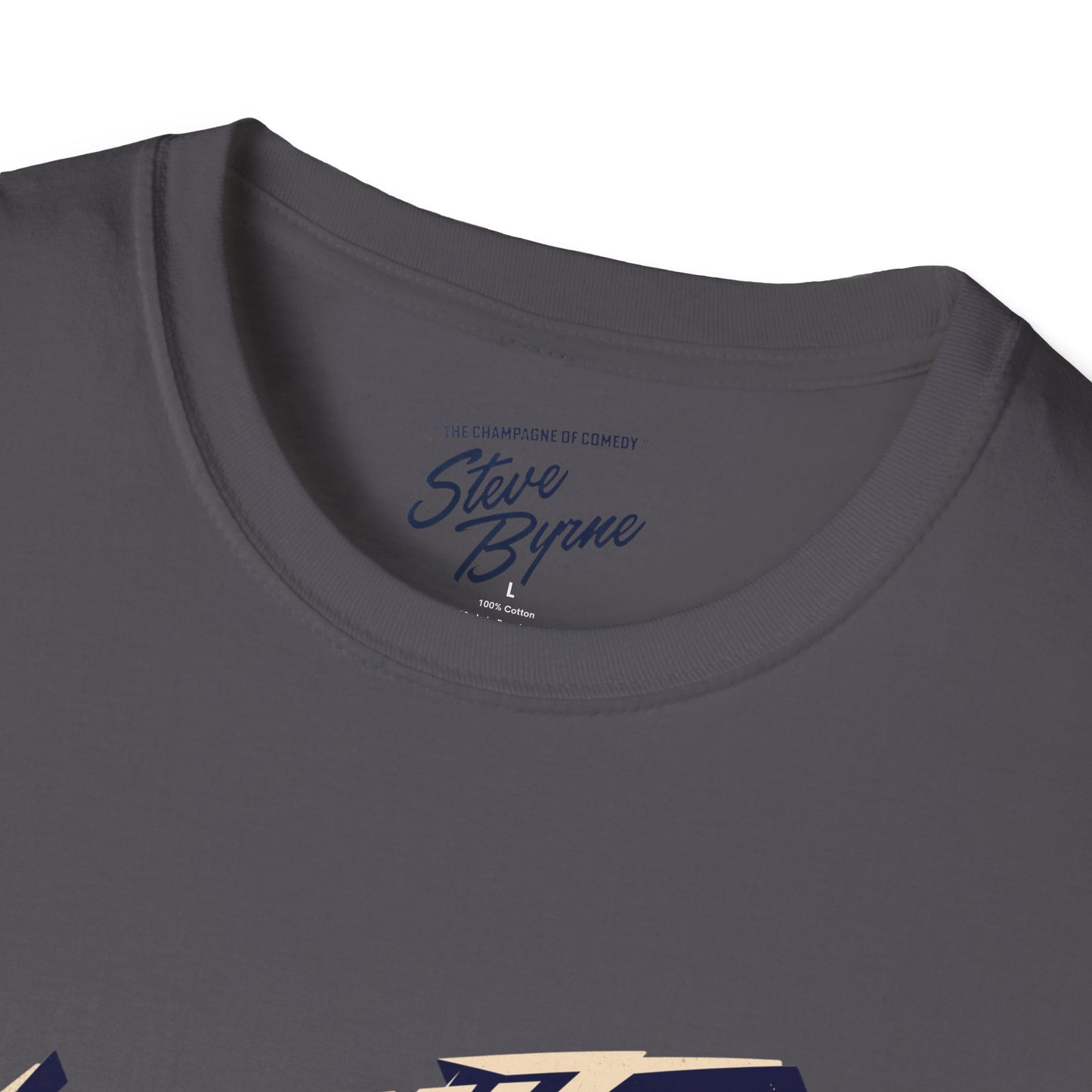 Steve Byrne Official T-Shirt | Unisex Softstyle Tee, Gift for Comedy Lovers, Funny T-Shirt for Shows, Unique Casual Wear
