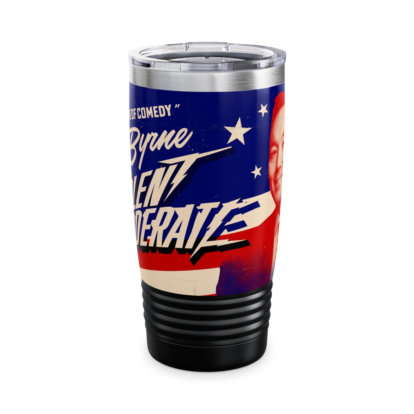 Steve Byrne's Official Merch Tumbler | 20oz Insulated Drinkware, Unique Gift for Comedy Fans, Travel Mug for Entertaining