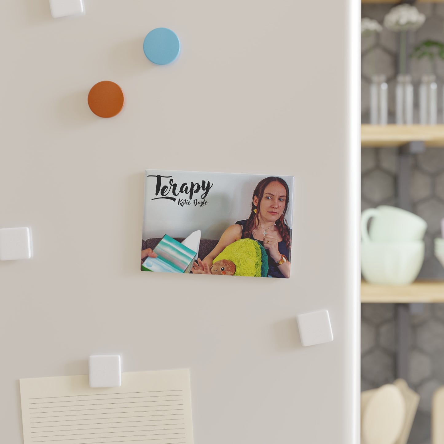Katie Boyle's Terapy Button Magnets, Unique Home Accents