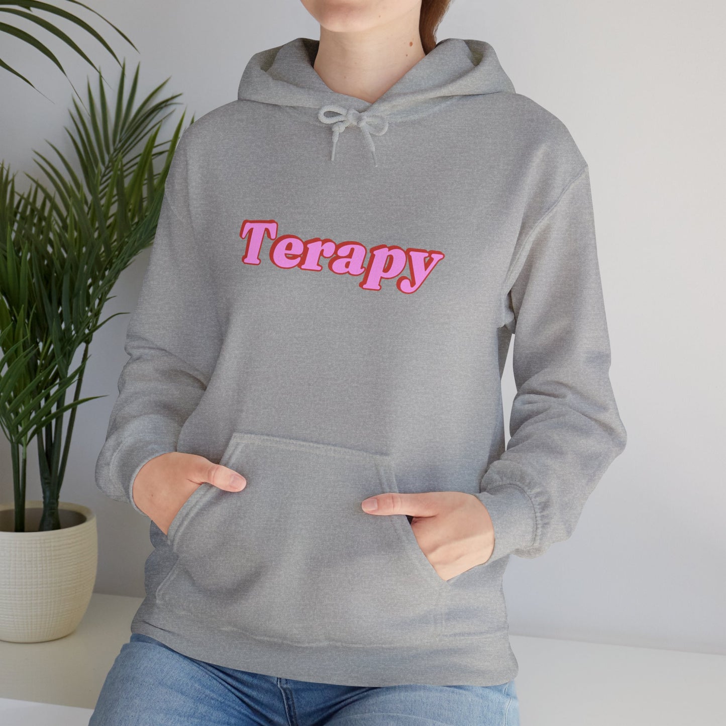 Katie Boyle's Terapy Hoodie - Cozy Unisex Sweatshirt, Self-Care, Relaxation, Comfort Wear, Chill Vibes
