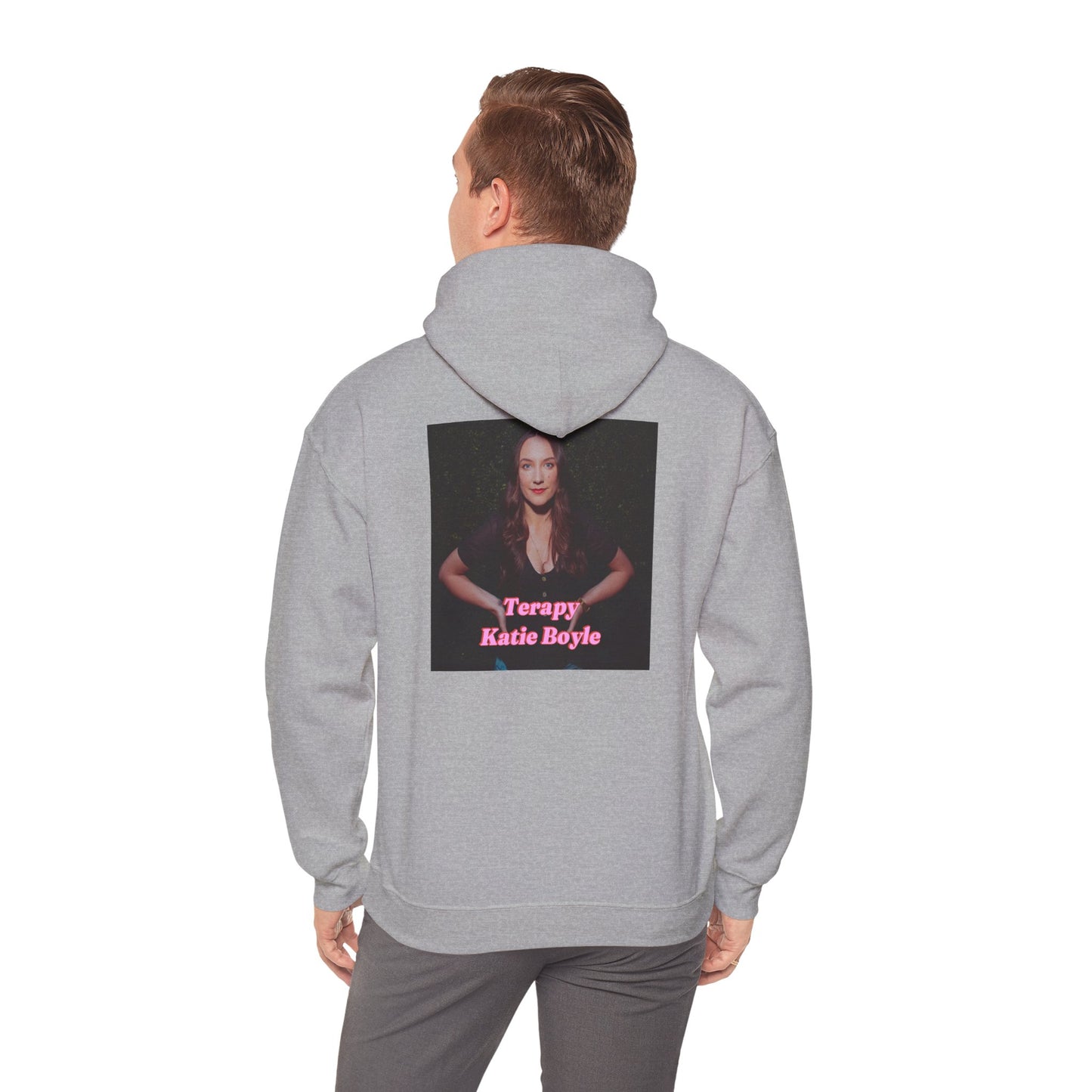 Katie Boyle's Terapy Hoodie - Cozy Unisex Sweatshirt, Self-Care, Relaxation, Comfort Wear, Chill Vibes