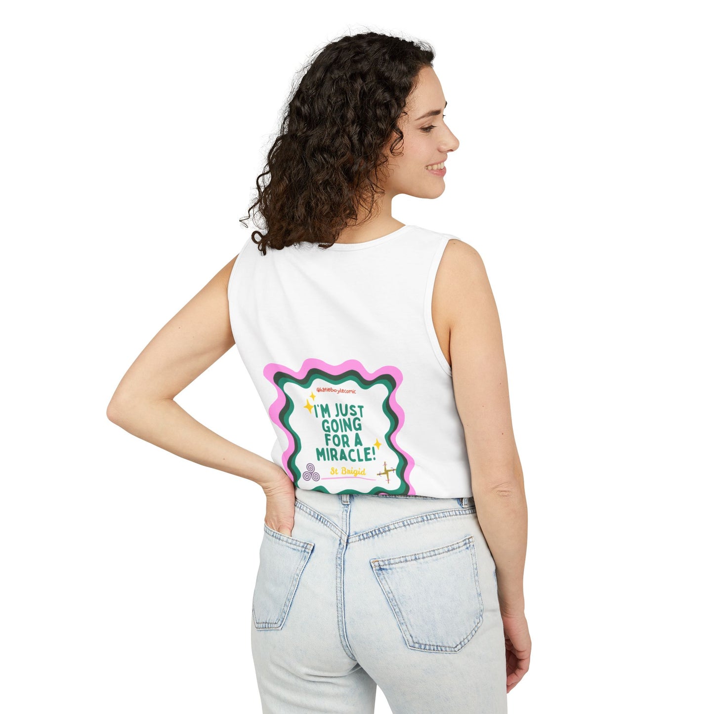 Katie Boyle | Unisex Garment-Dyed Tank Top | Graphic Tee, Relaxed Summer Wear, Gift for Friends, Casual Outfit, Beach Day Essential