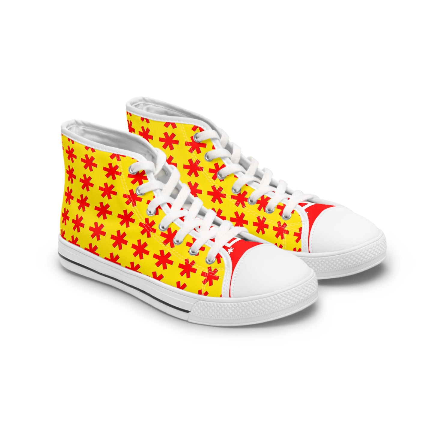 Bright Floral High Top Sneakers, Fun Casual Shoes, Spring Fashion, Gift for Her, Trendy Sneakers, Summer Footwear, Unique Style