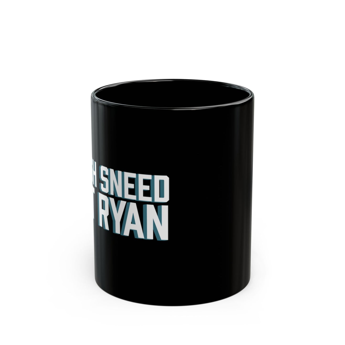 Black Sneed Ryan Mug, Funny Coffee Cup, Gift for Him, Humor Mug, Unique Office Decor, 11oz & 15oz Options