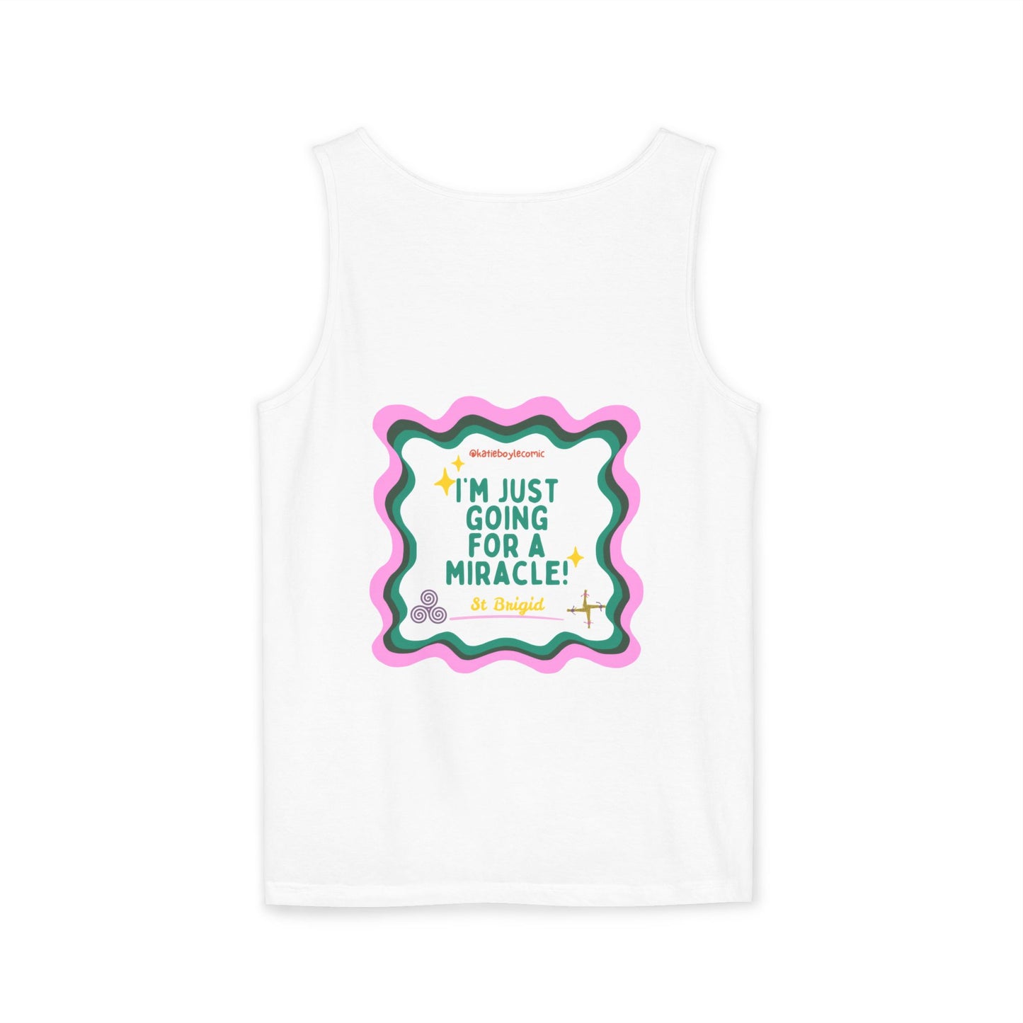 Katie Boyle | Unisex Garment-Dyed Tank Top | Graphic Tee, Relaxed Summer Wear, Gift for Friends, Casual Outfit, Beach Day Essential