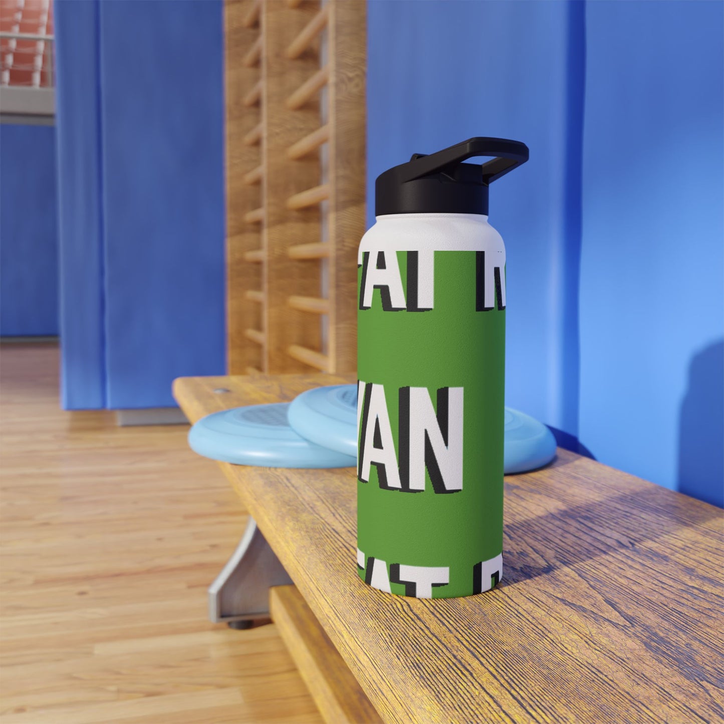 Stay hydrated this summer with the official "Fat Ryan" Green Stainless Steel Water Bottle and Eco-Friendly Travel Mug.