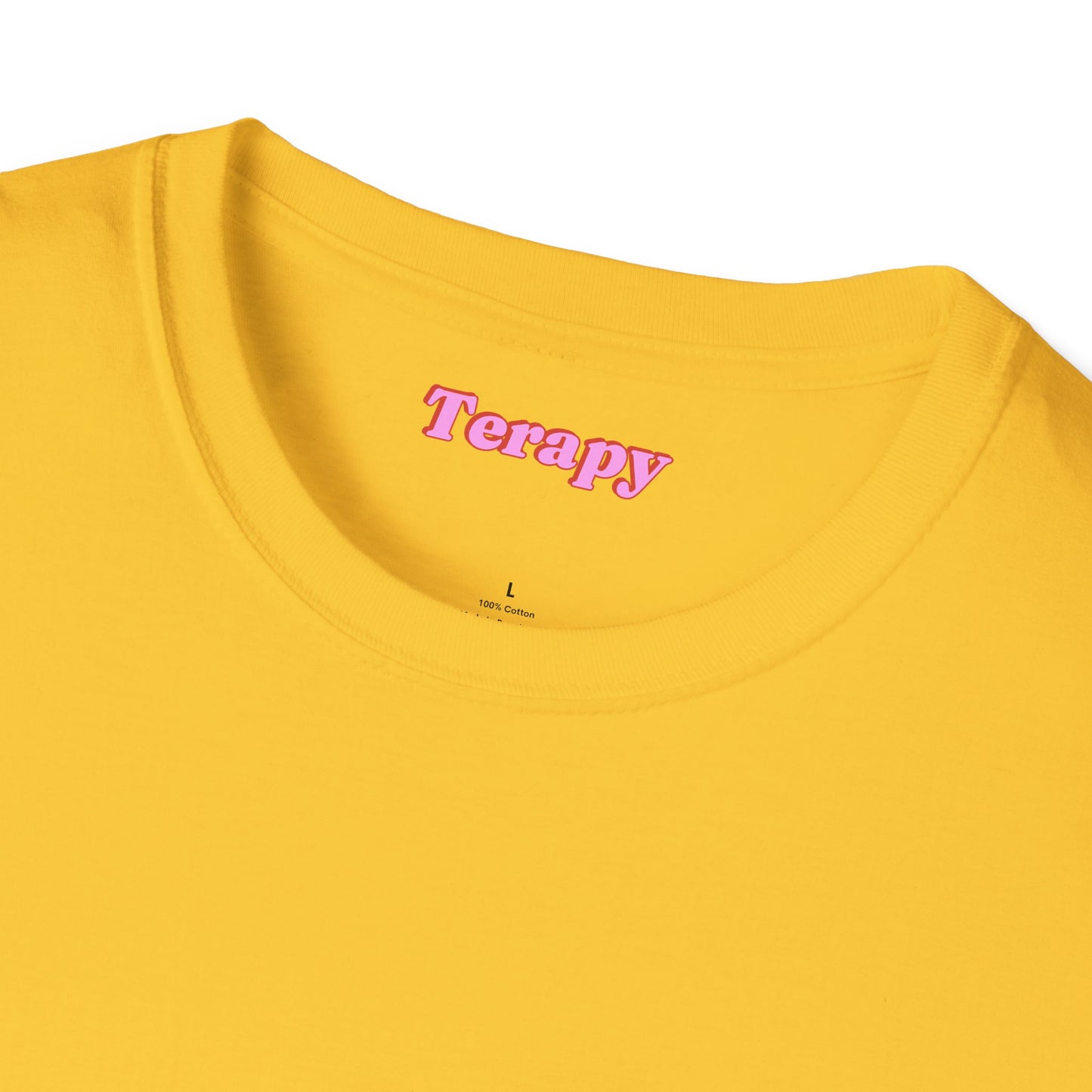 Katie Boyles Terapy Vibes Unisex Softstyle T-Shirt - Self-Care Reminder, Fun Summer Tee, Relaxation Apparel