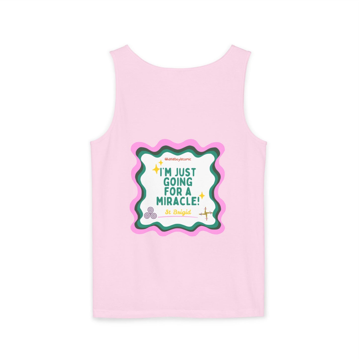 Katie Boyle | Unisex Garment-Dyed Tank Top | Graphic Tee, Relaxed Summer Wear, Gift for Friends, Casual Outfit, Beach Day Essential