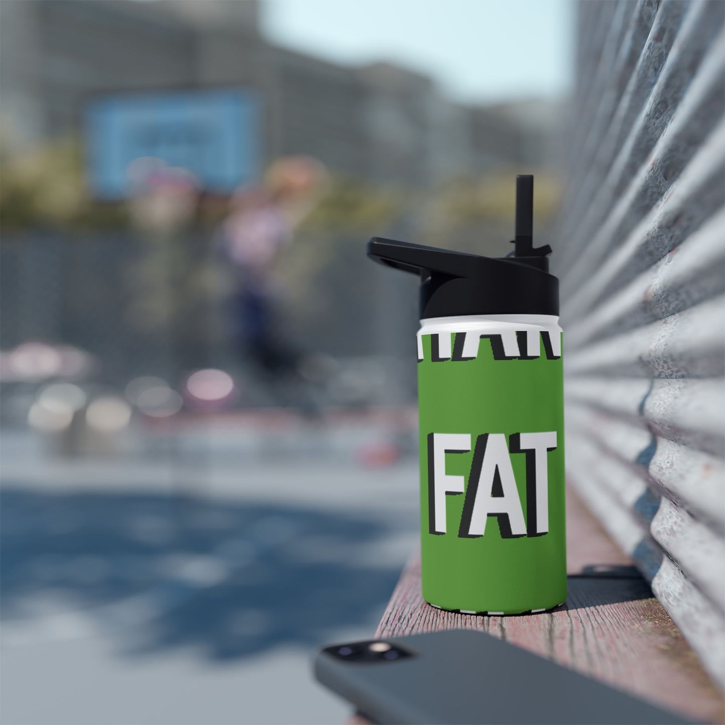 Stay hydrated this summer with the official "Fat Ryan" Green Stainless Steel Water Bottle and Eco-Friendly Travel Mug.
