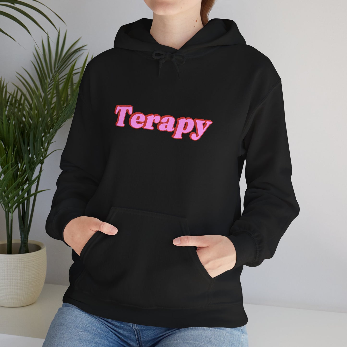 Katie Boyle's Terapy Hoodie - Cozy Unisex Sweatshirt, Self-Care, Relaxation, Comfort Wear, Chill Vibes