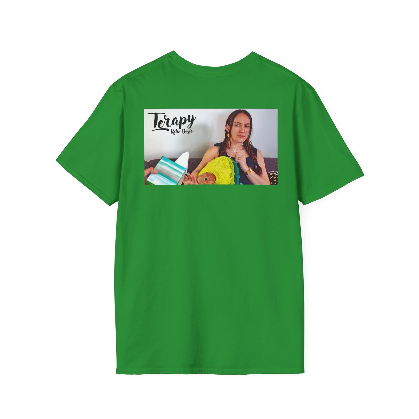 Katie Boyles Terapy Vibes Unisex Softstyle T-Shirt - Self-Care Reminder, Fun Summer Tee, Relaxation Apparel
