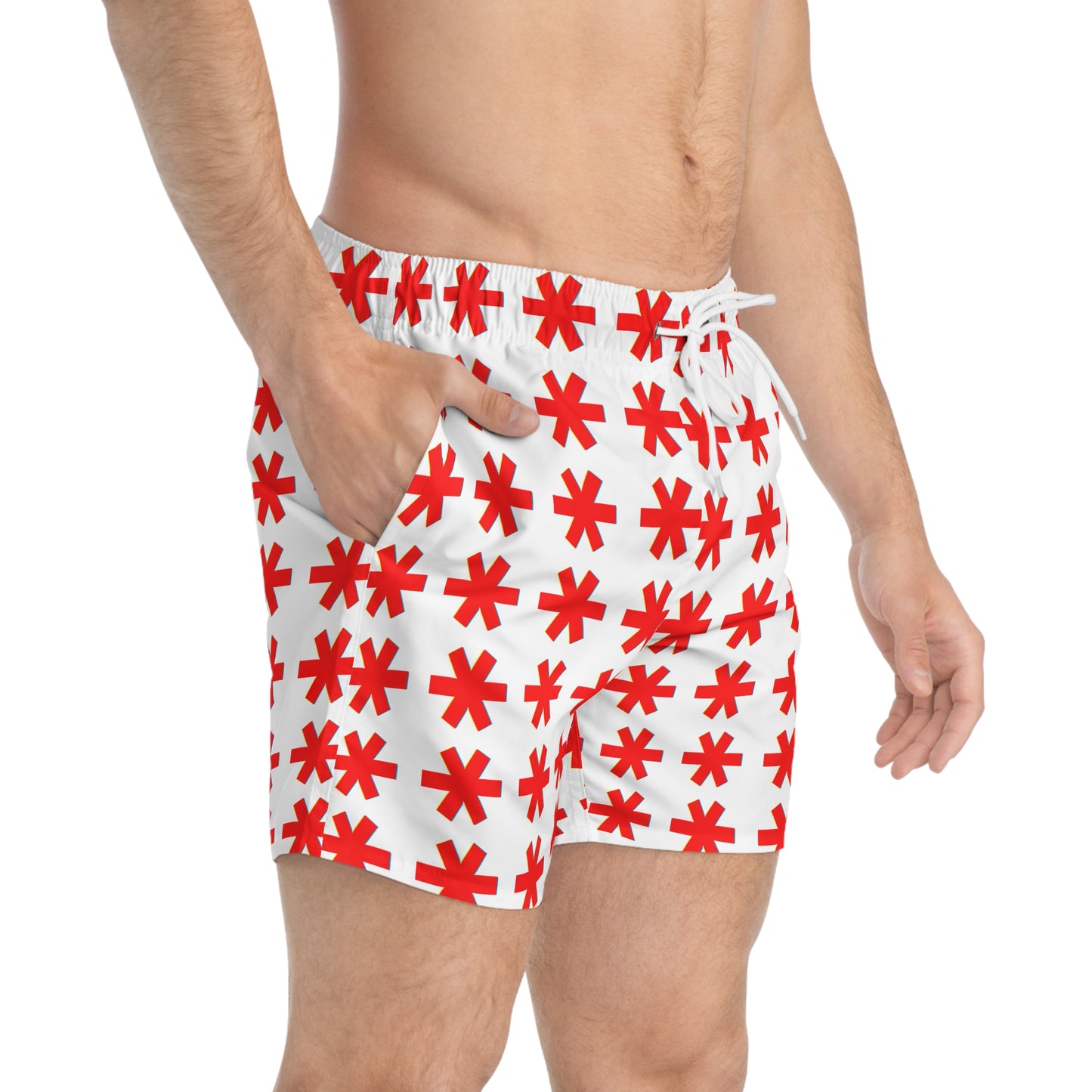 Vibrant Floral Swim Trunks, Beachwear, Summer Vacation, Pool Party, Men’s Swim Shorts, Trendy Swimwear