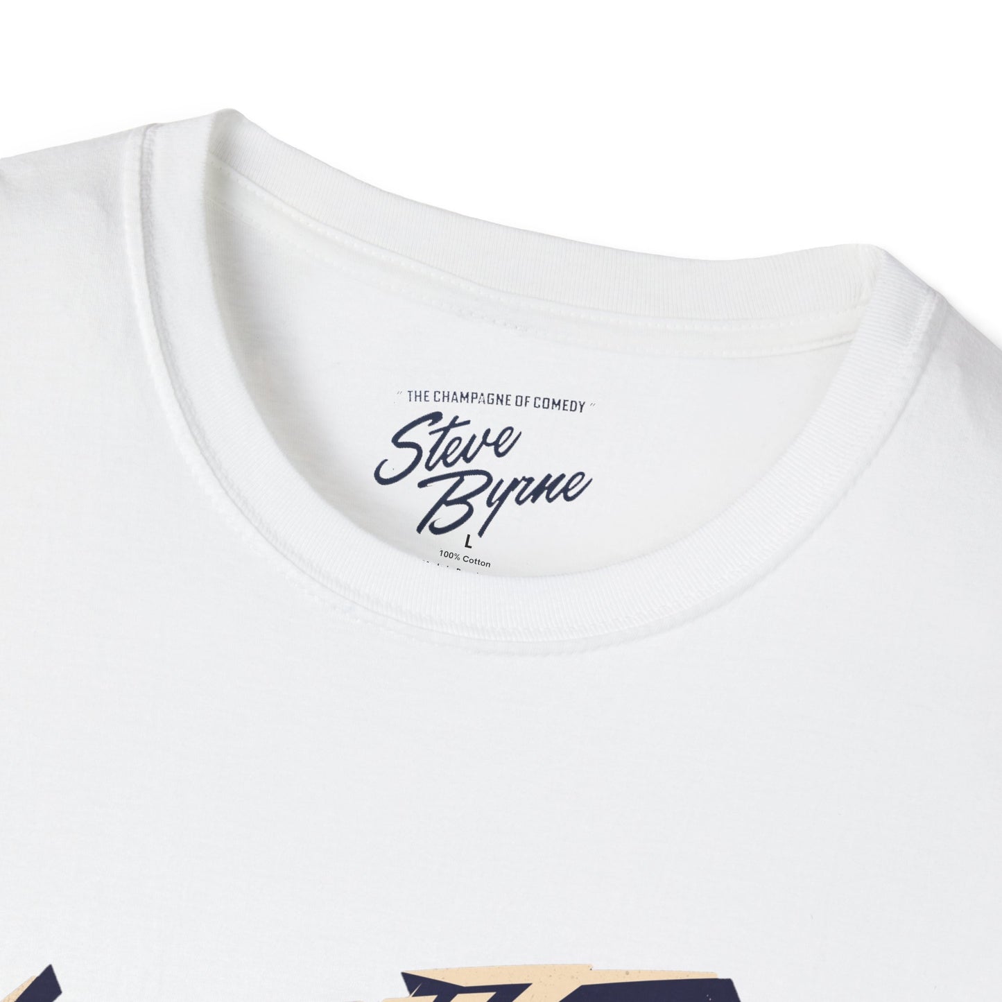 Steve Byrne Official T-Shirt | Unisex Softstyle Tee, Gift for Comedy Lovers, Funny T-Shirt for Shows, Unique Casual Wear