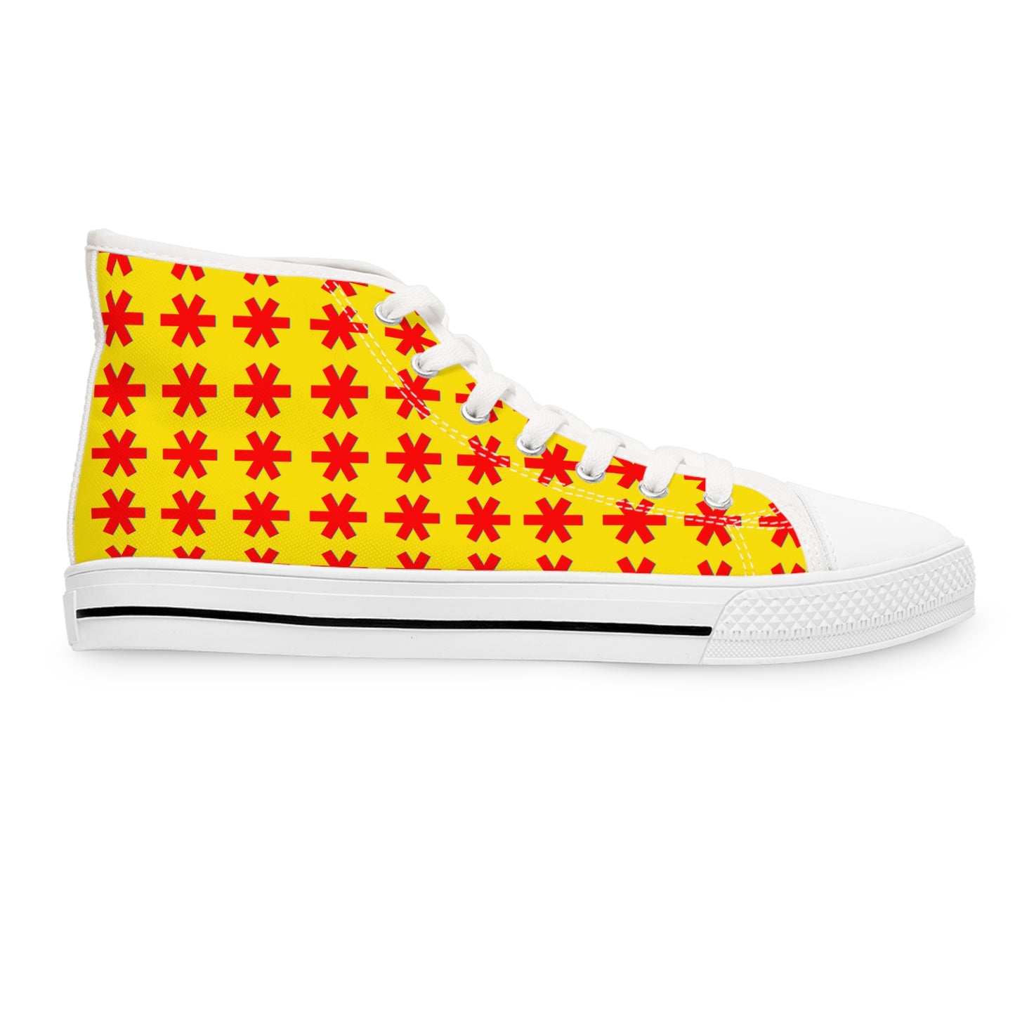 Bright Floral High Top Sneakers, Fun Casual Shoes, Spring Fashion, Gift for Her, Trendy Sneakers, Summer Footwear, Unique Style