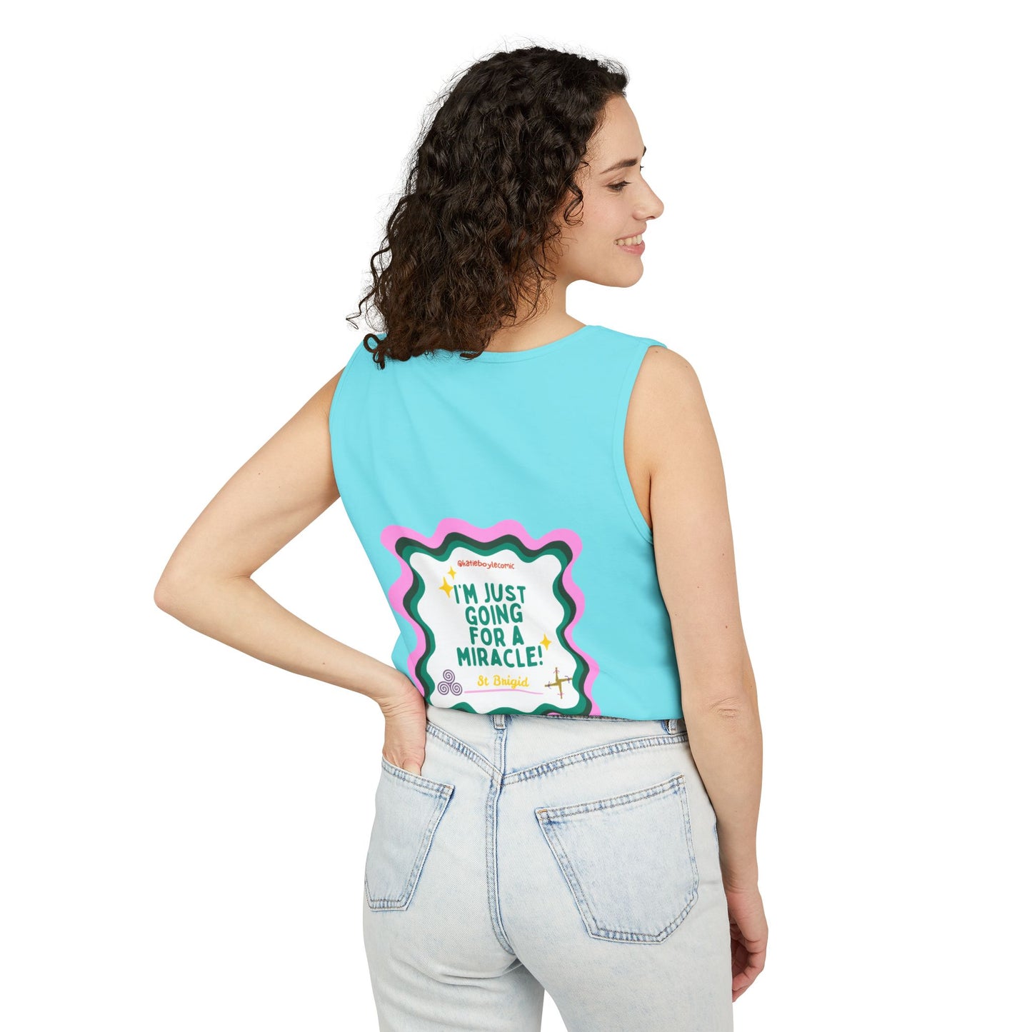 Katie Boyle | Unisex Garment-Dyed Tank Top | Graphic Tee, Relaxed Summer Wear, Gift for Friends, Casual Outfit, Beach Day Essential