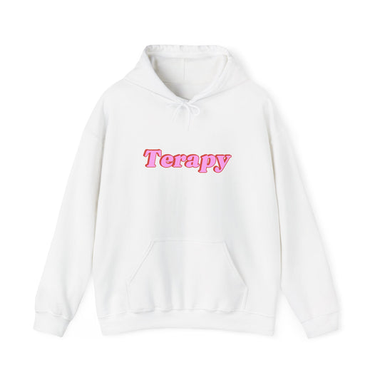 Katie Boyle's Terapy Hoodie - Cozy Unisex Sweatshirt, Self-Care, Relaxation, Comfort Wear, Chill Vibes