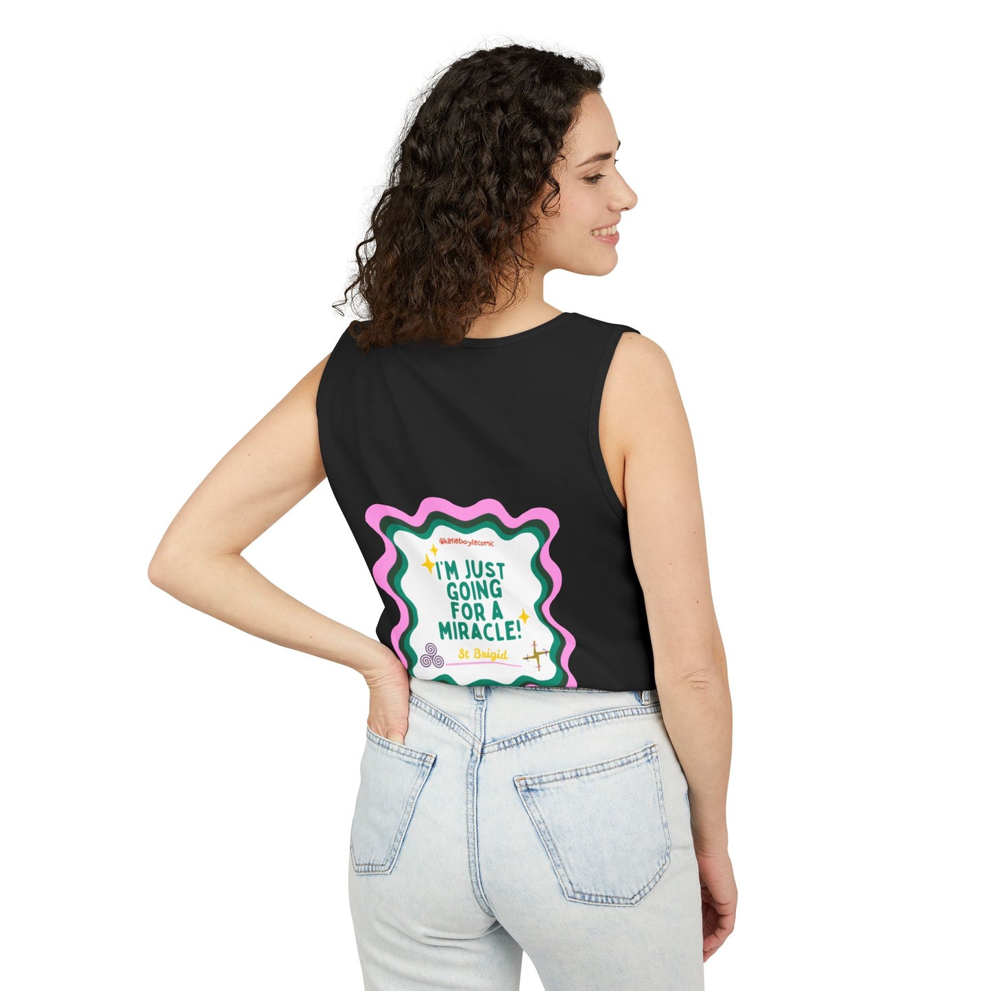 Katie Boyle | Unisex Garment-Dyed Tank Top | Graphic Tee, Relaxed Summer Wear, Gift for Friends, Casual Outfit, Beach Day Essential