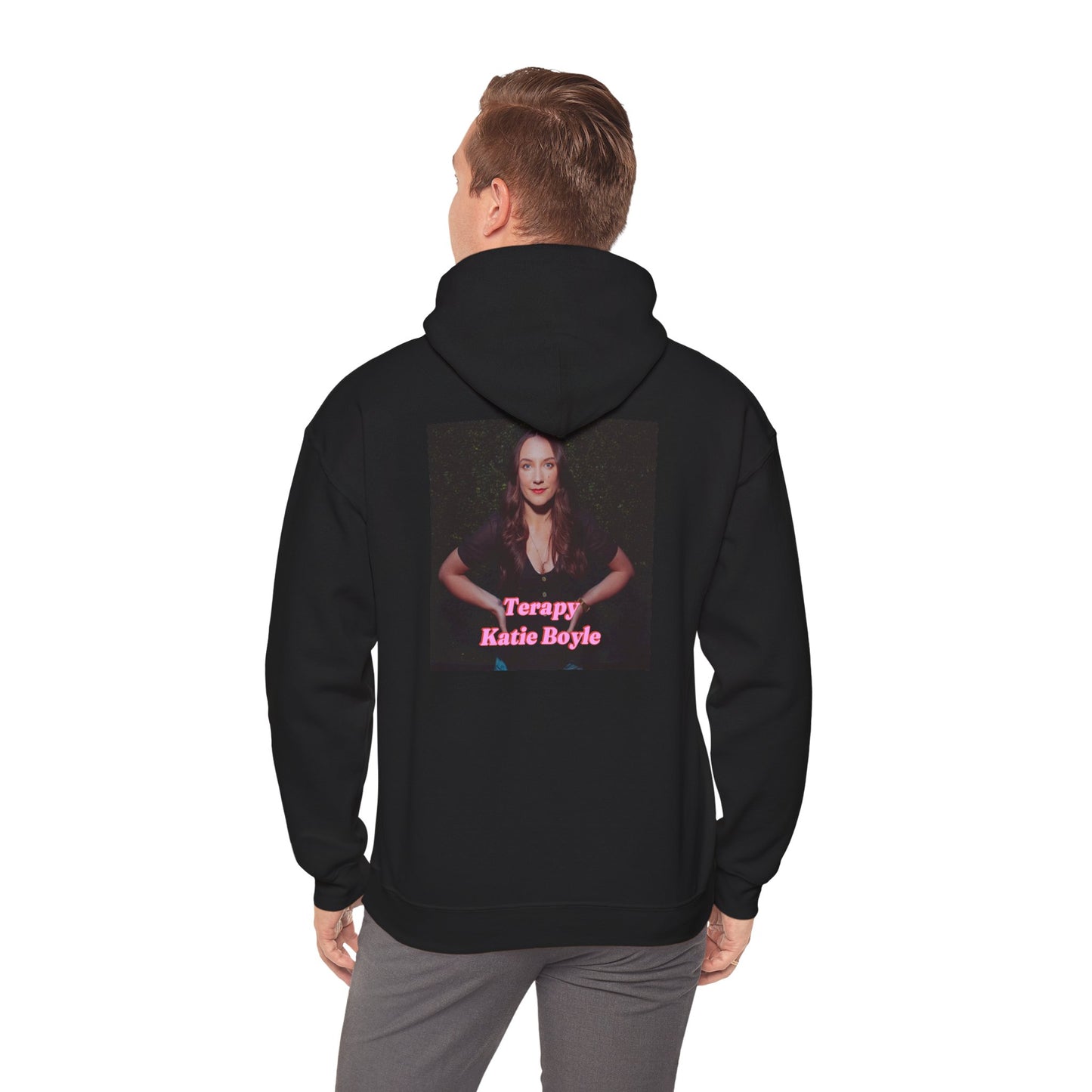 Katie Boyle's Terapy Hoodie - Cozy Unisex Sweatshirt, Self-Care, Relaxation, Comfort Wear, Chill Vibes