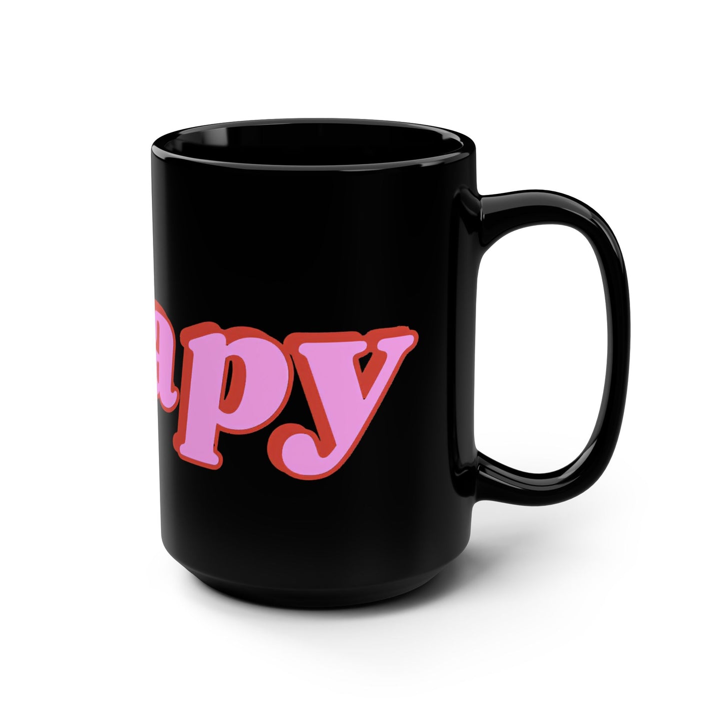 Terapy Black Mug | 15oz - Perfect for Coffee Lovers, Gifts, Self-Care, Home Decor, Birthday, Motivational Quotes